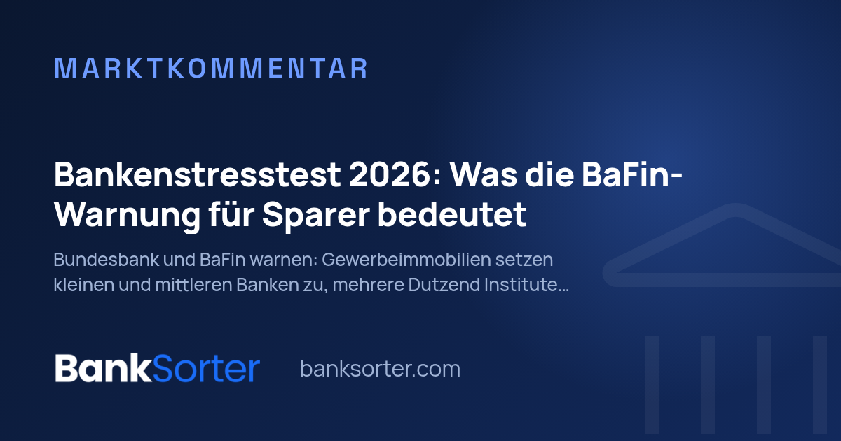 Bankenstresstest 2026: Was die BaFin-Warnung für Sparer bedeutet
