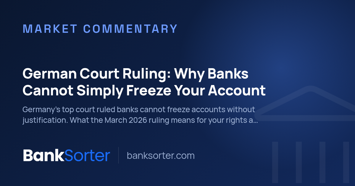 German Court Ruling: Why Banks Cannot Simply Freeze Your Account