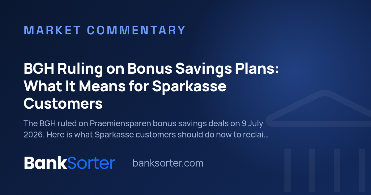 BGH Ruling on Bonus Savings Plans: What It Means for Sparkasse Customers