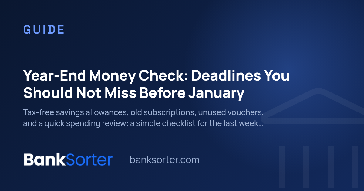 Year-End Money Check: Deadlines You Should Not Miss Before January