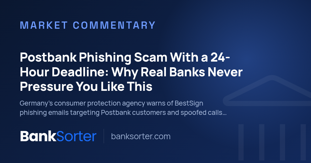 Postbank Phishing Scam With a 24-Hour Deadline: Why Real Banks Never Pressure You Like This