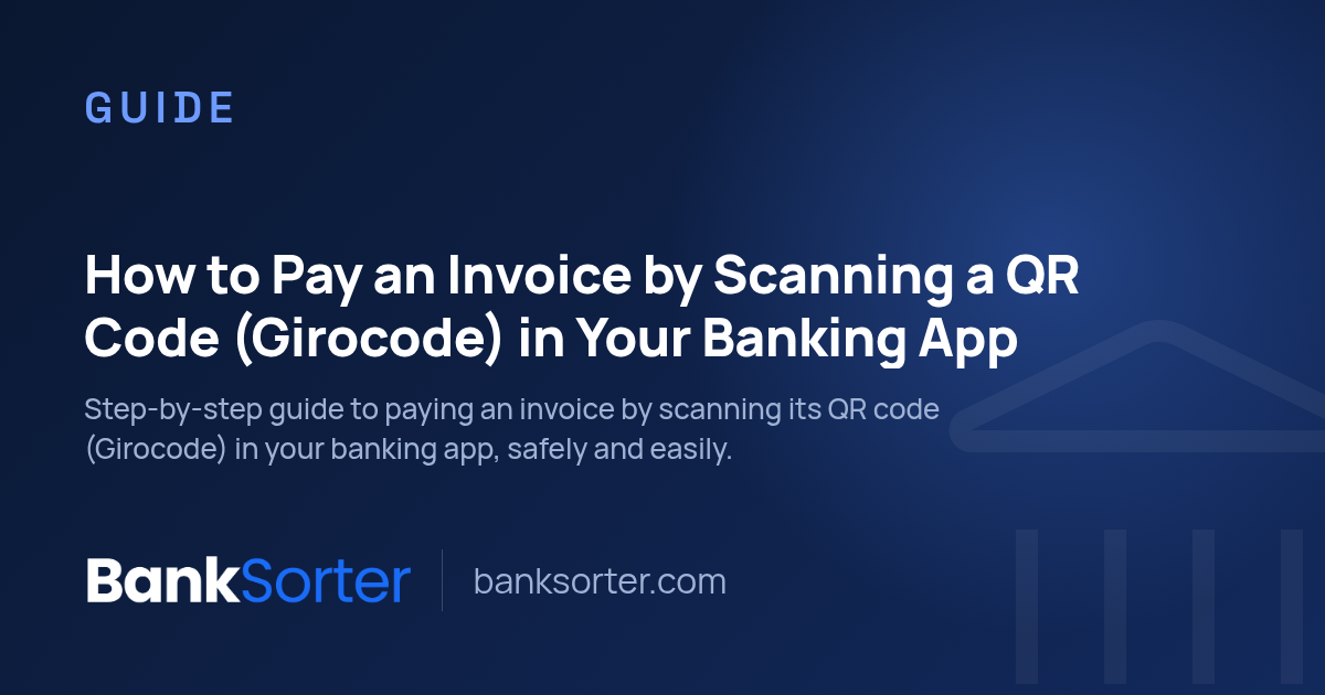 How to Pay an Invoice by Scanning a QR Code (Girocode) in Your Banking App